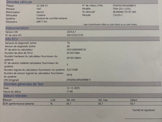 Aperçu de la photo 21 du véhicule FIAT 500e BERLINE MY22 SERIE 1 STEP 2