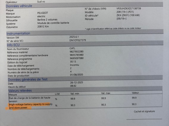 Aperçu de la photo 20 du véhicule PEUGEOT 208 ELECTRIQUE