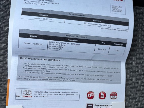 Aperçu de la photo 50 du véhicule TOYOTA AURIS RC18